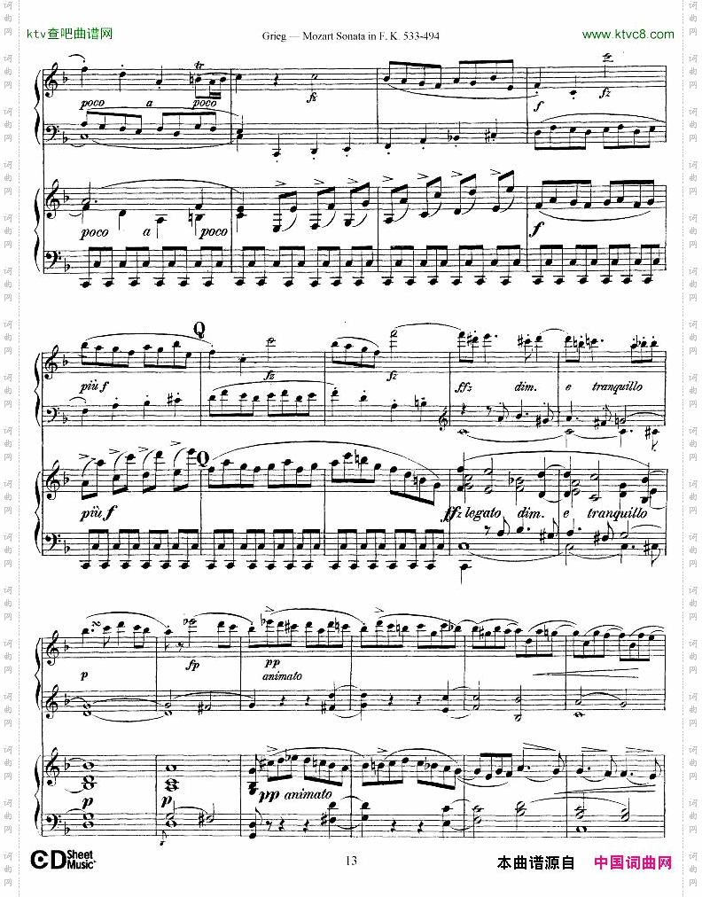 Grieg-SonataK533Mozart2ndPianoGrieg