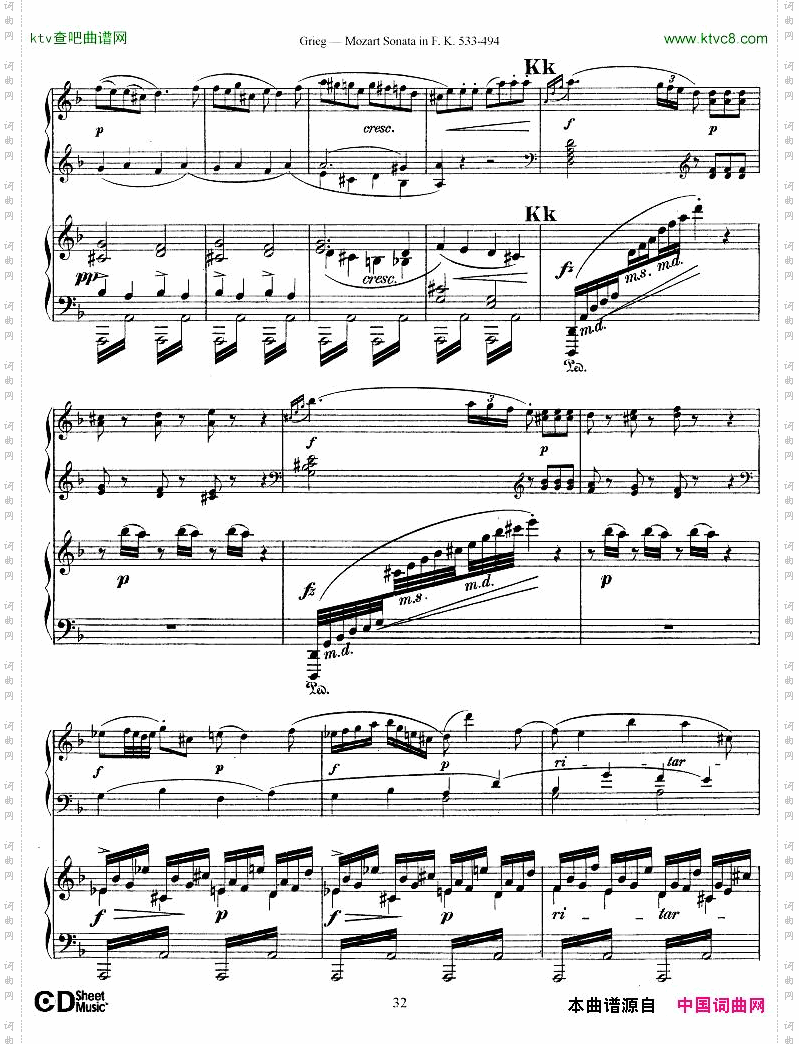 Grieg-SonataK533Mozart2ndPianoGrieg