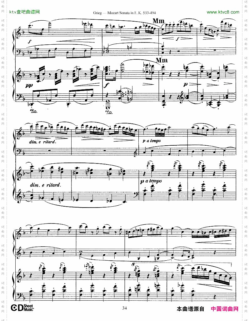 Grieg-SonataK533Mozart2ndPianoGrieg