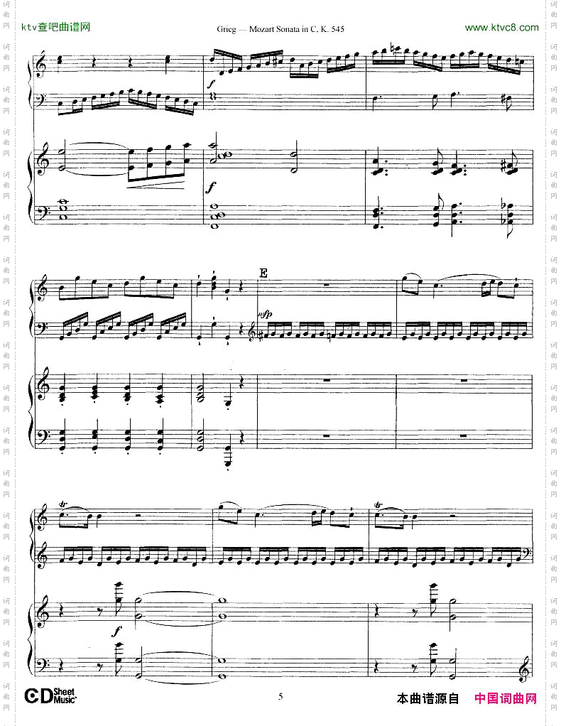 Grieg-SonataK545Mozart2ndPianoGrieg
