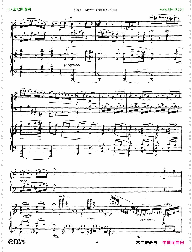 Grieg-SonataK545Mozart2ndPianoGrieg