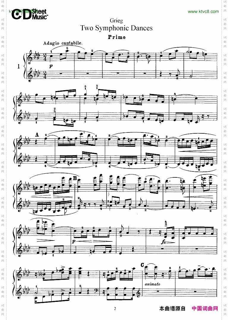 Grieg-TwoSymphonicDances4Hands