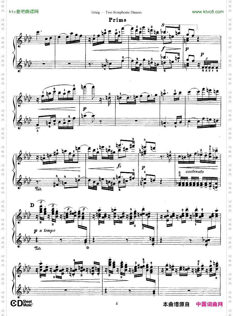 Grieg-TwoSymphonicDances4Hands
