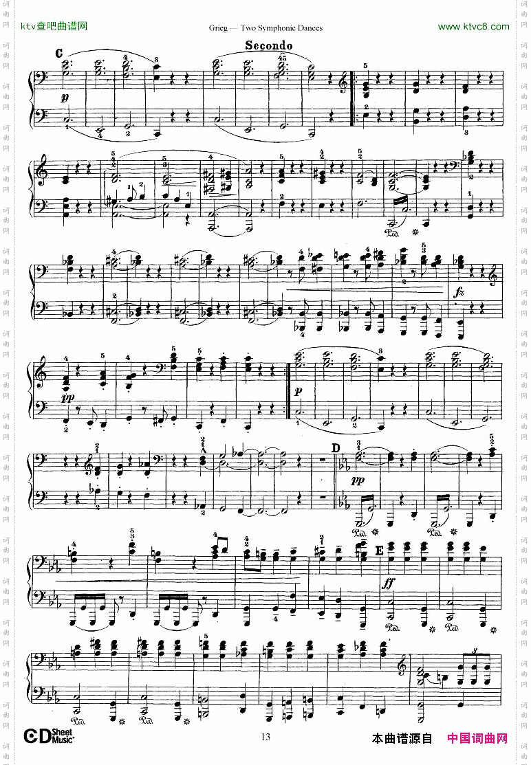 Grieg-TwoSymphonicDances4Hands