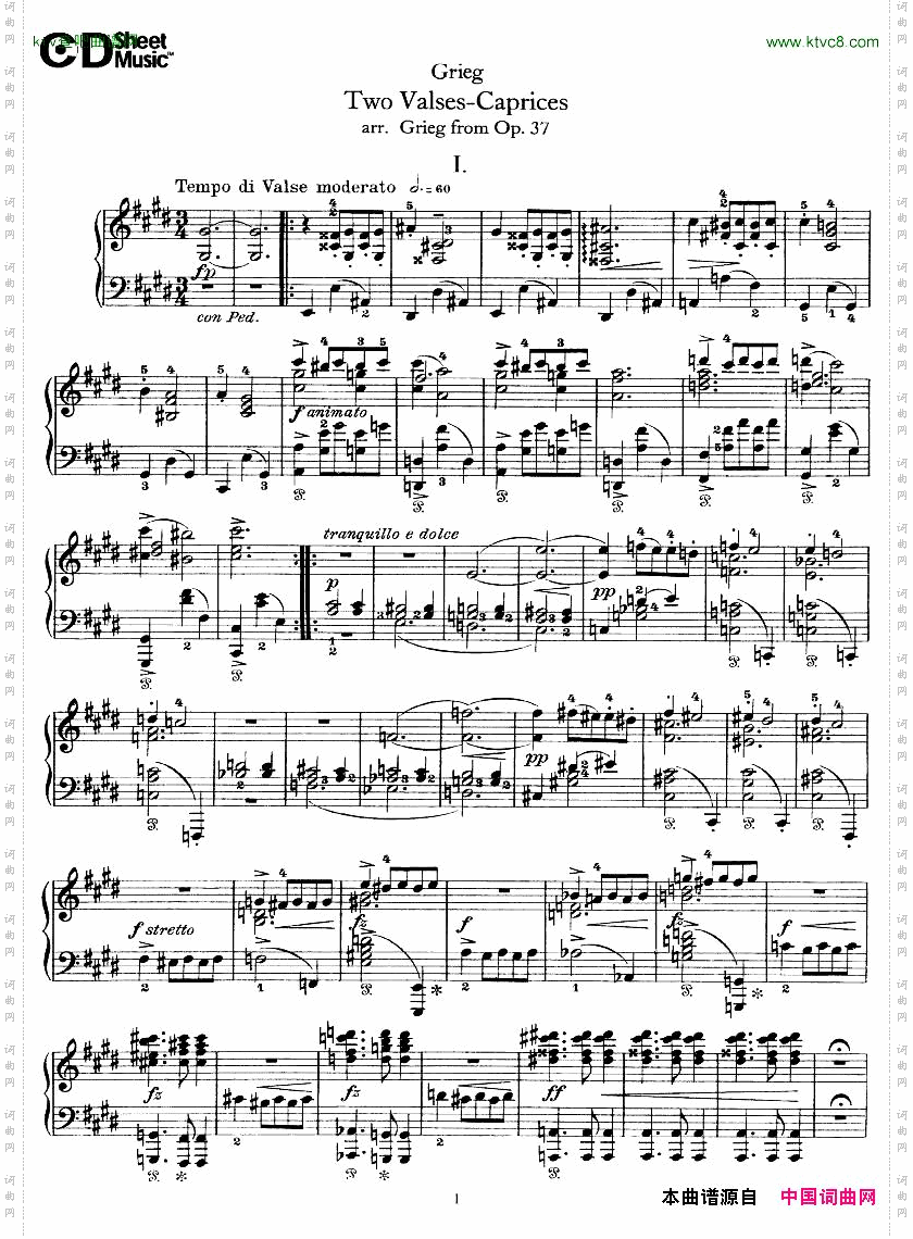 Grieg-TwoValsesCaprices