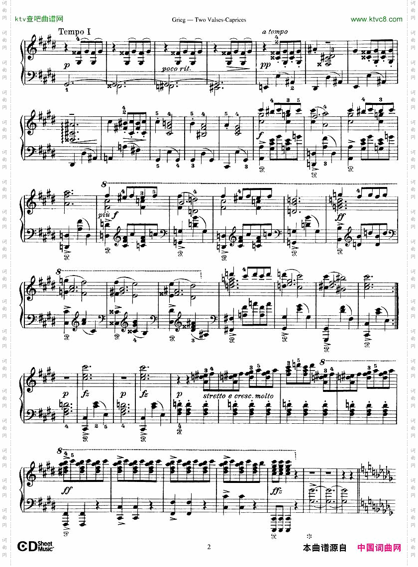 Grieg-TwoValsesCaprices