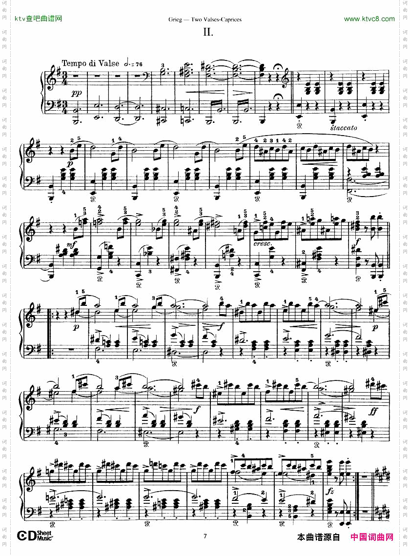 Grieg-TwoValsesCaprices