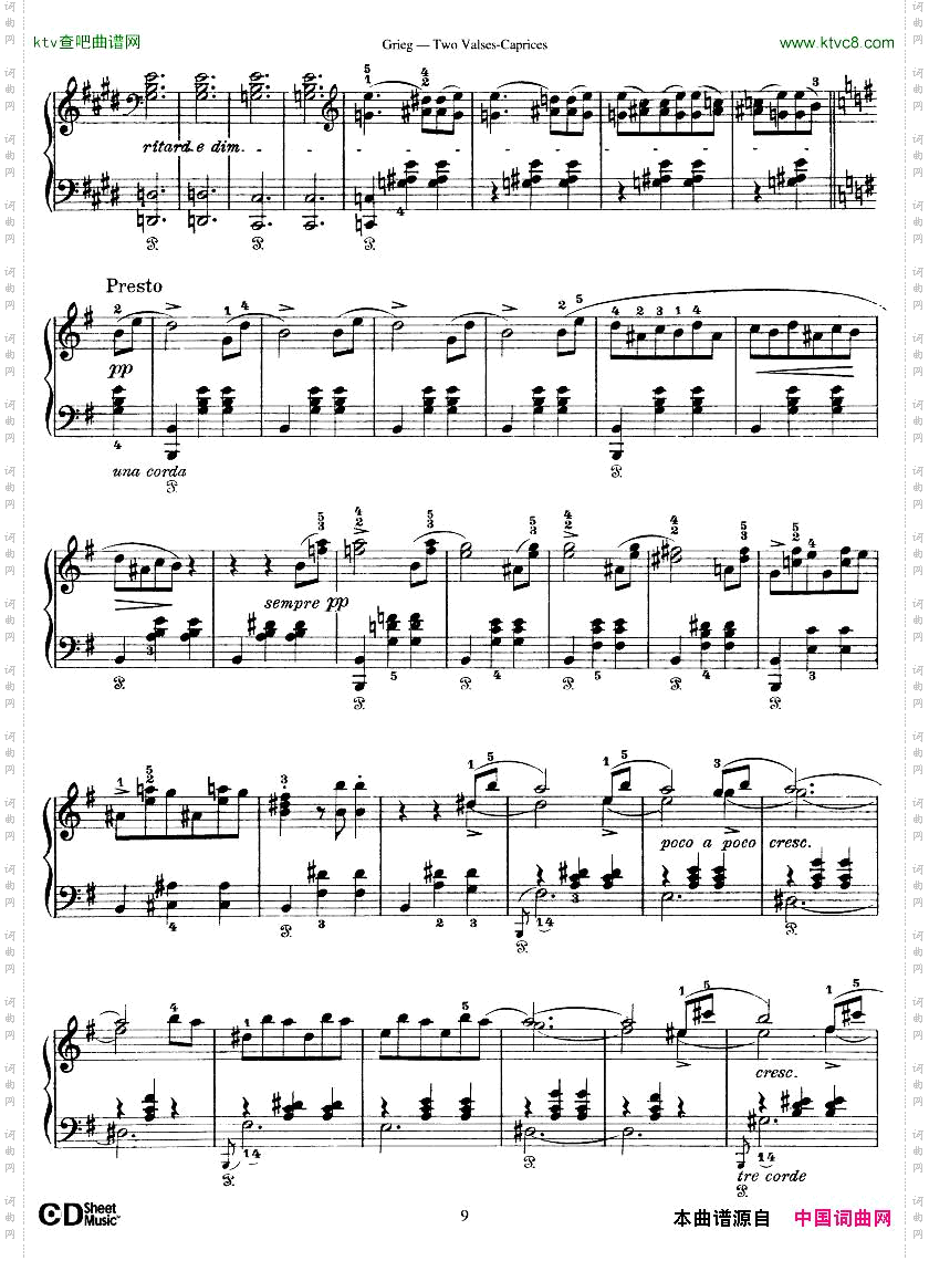 Grieg-TwoValsesCaprices