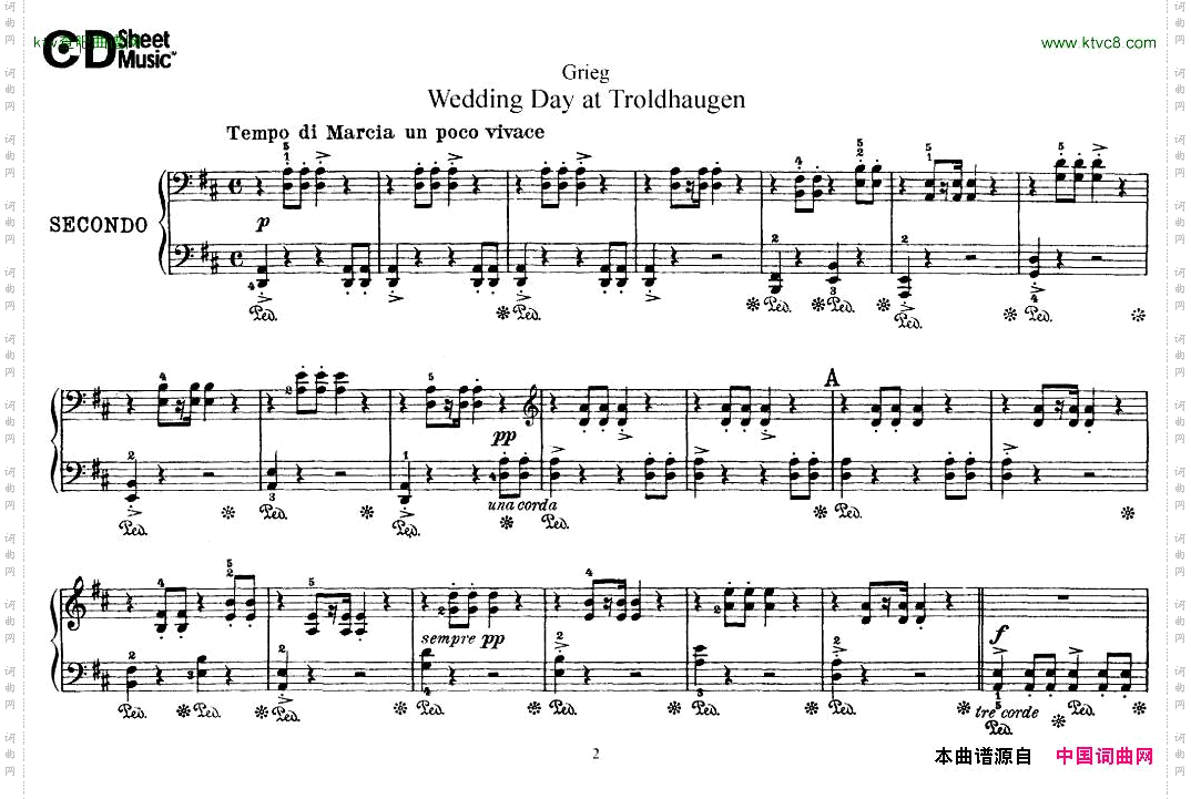 Grieg-WeddingdayAtTroldhaugen4Hands