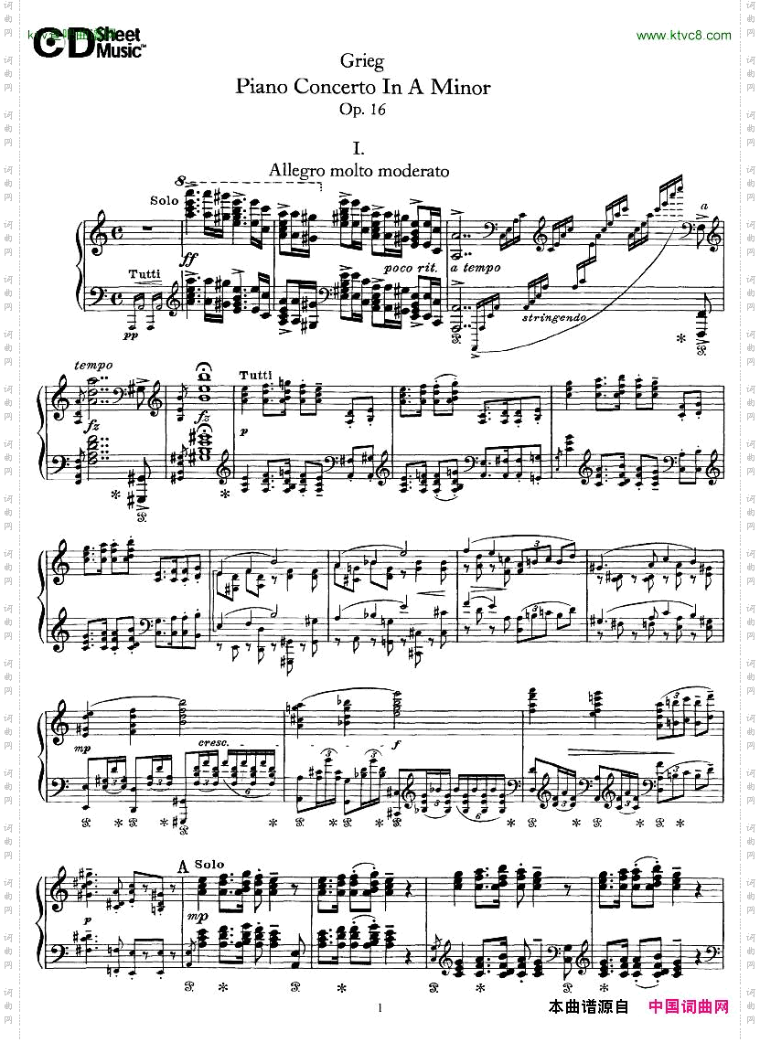 PianoConcertoinAminor,Op.161868,rev.1907pianosoloarr.