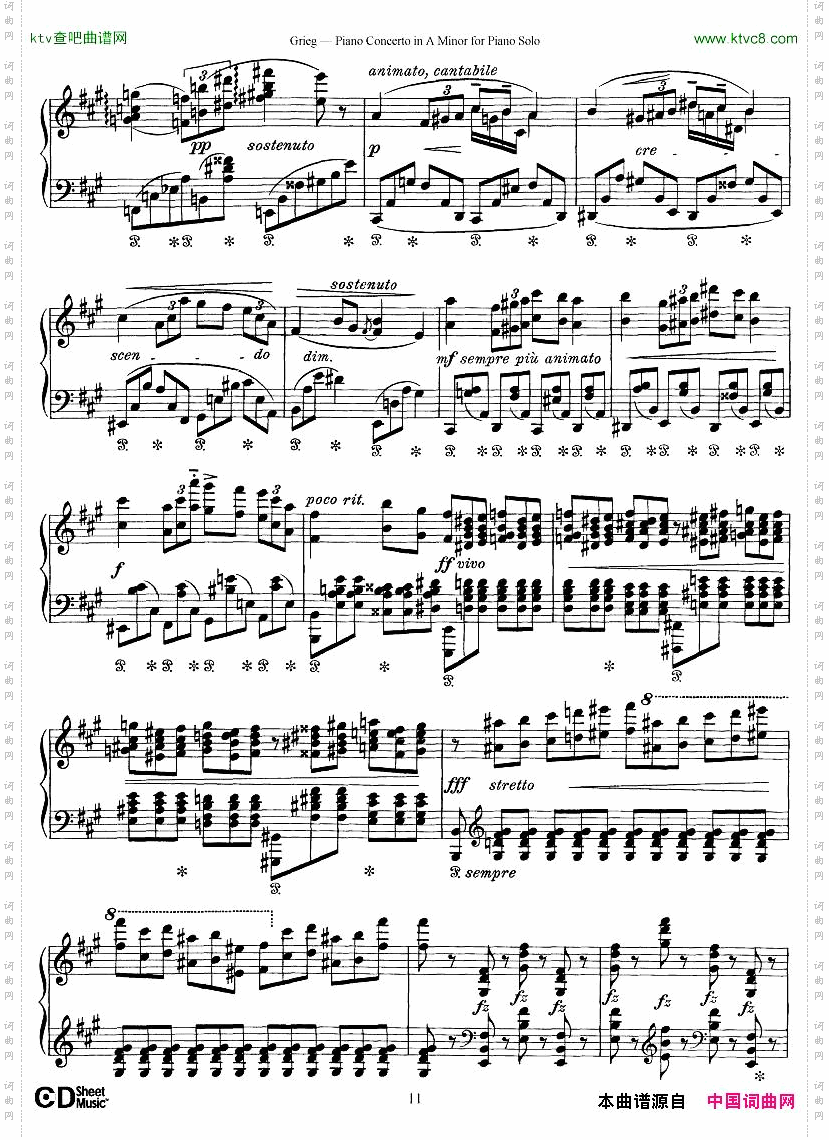 PianoConcertoinAminor,Op.161868,rev.1907pianosoloarr.