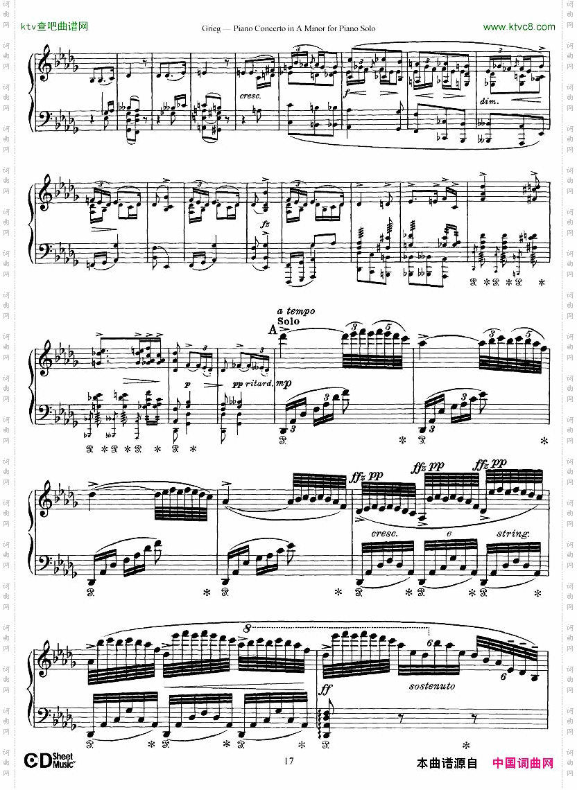 PianoConcertoinAminor,Op.161868,rev.1907pianosoloarr.
