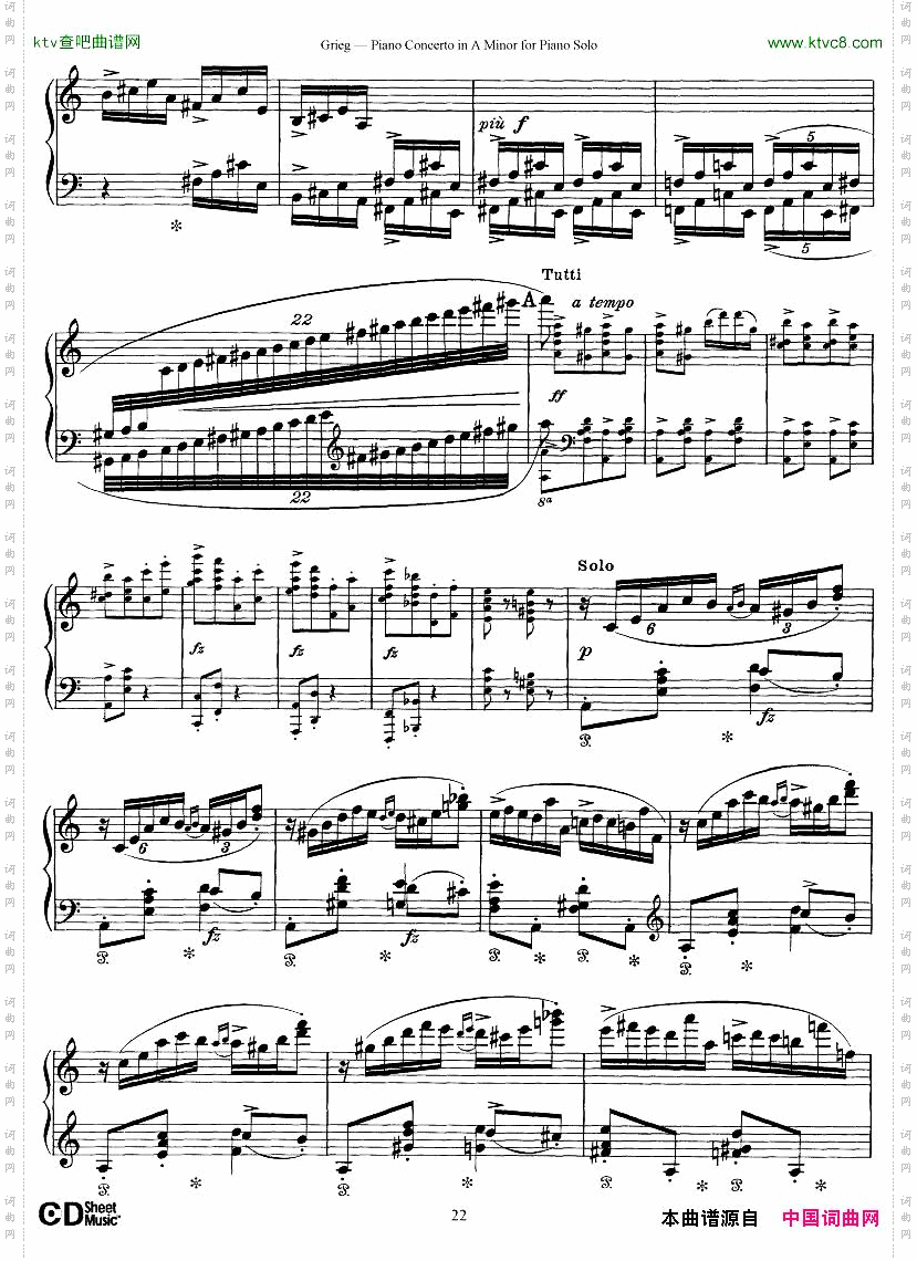 PianoConcertoinAminor,Op.161868,rev.1907pianosoloarr.