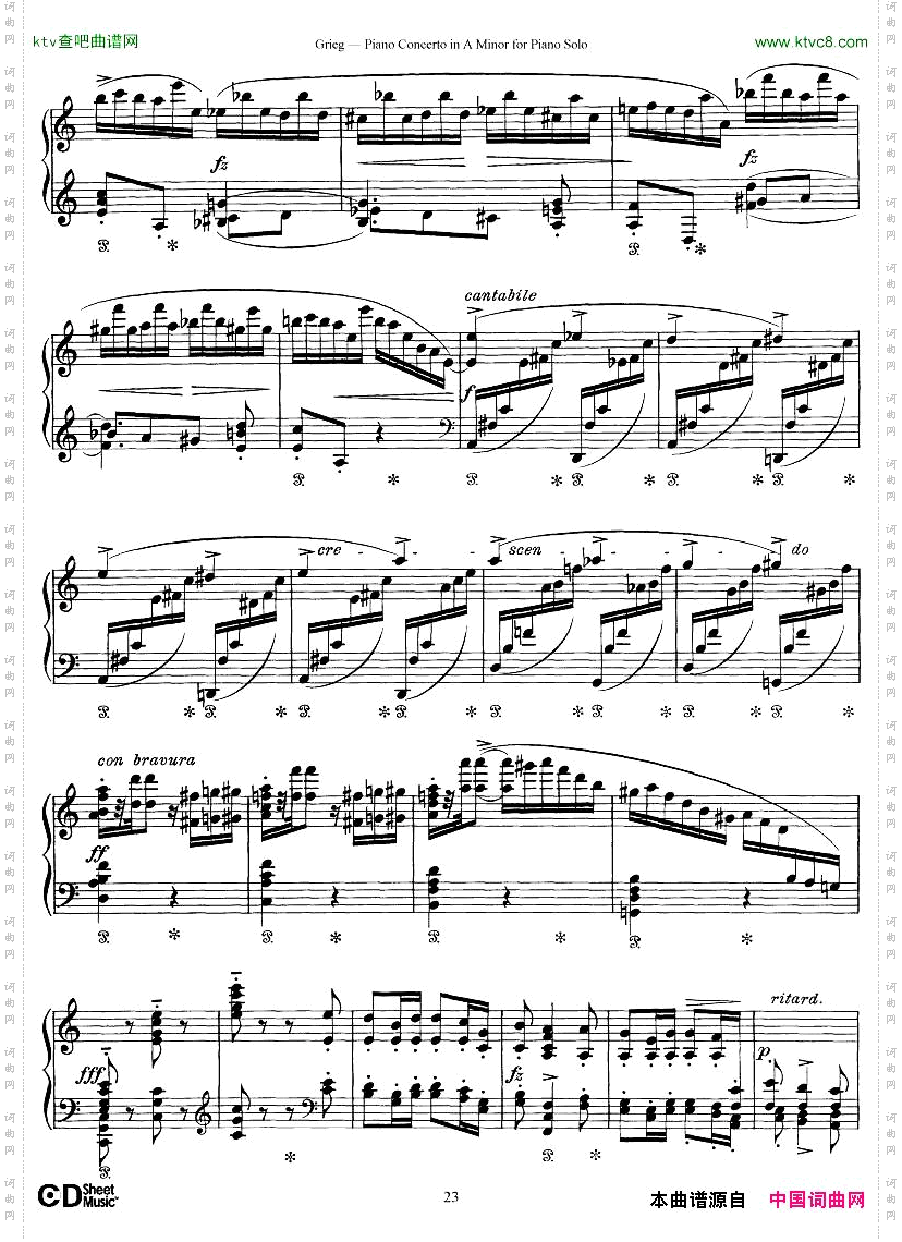 PianoConcertoinAminor,Op.161868,rev.1907pianosoloarr.