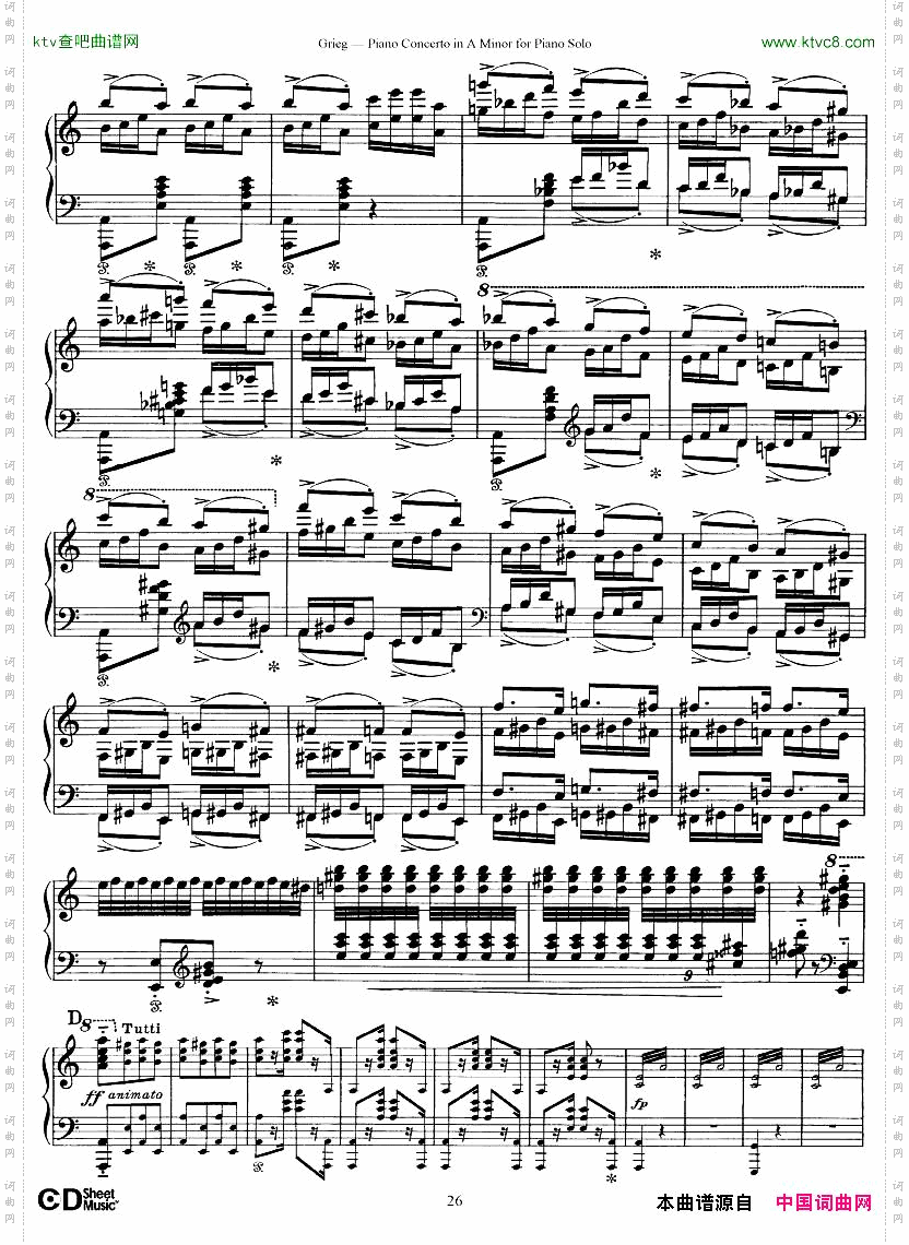 PianoConcertoinAminor,Op.161868,rev.1907pianosoloarr.