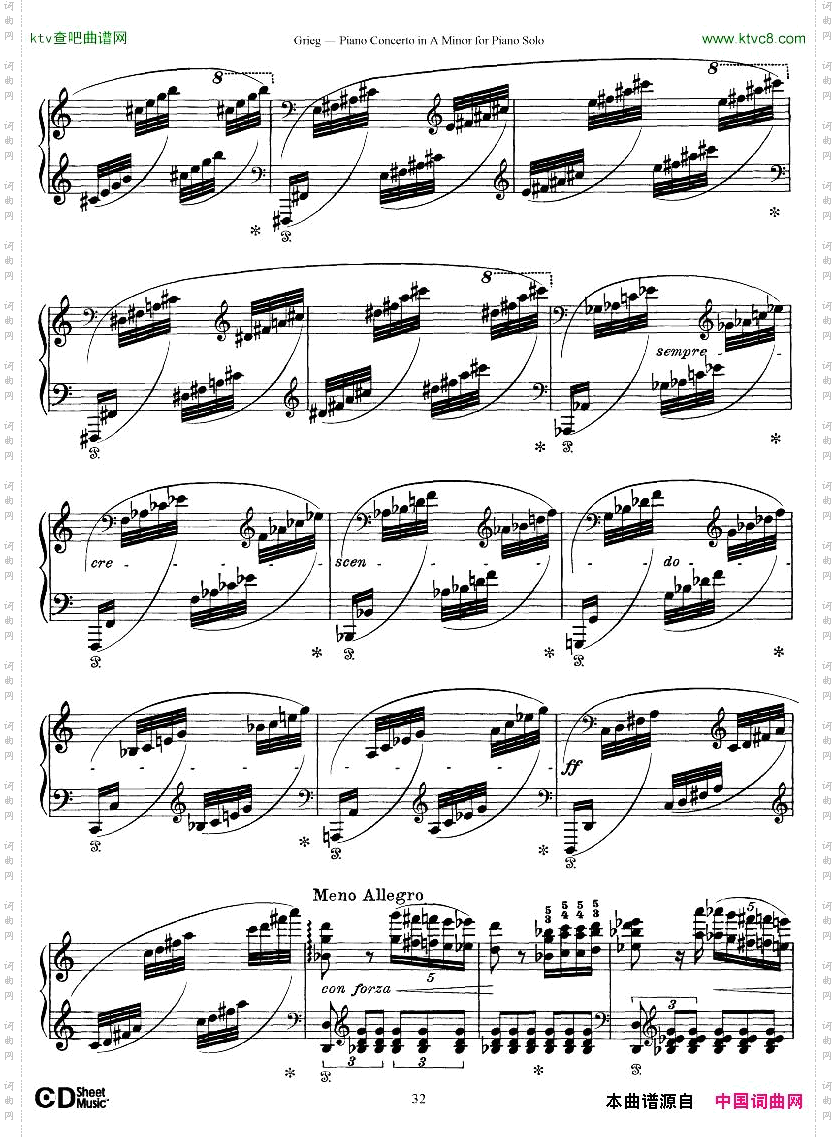 PianoConcertoinAminor,Op.161868,rev.1907pianosoloarr.