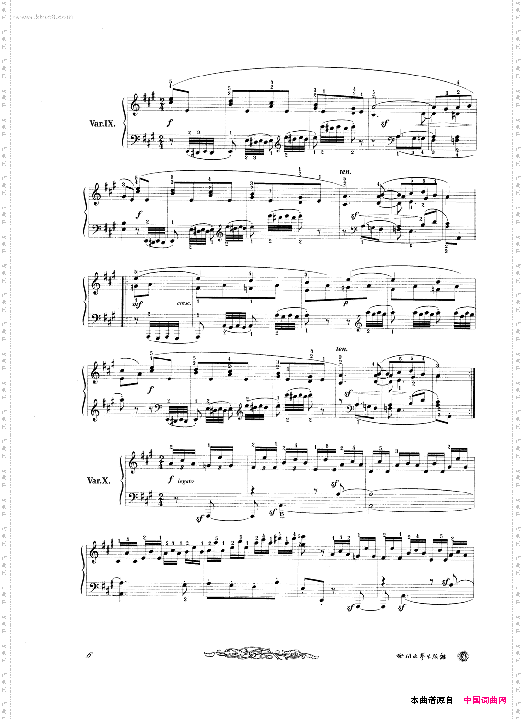 贝多芬钢琴变奏曲集五