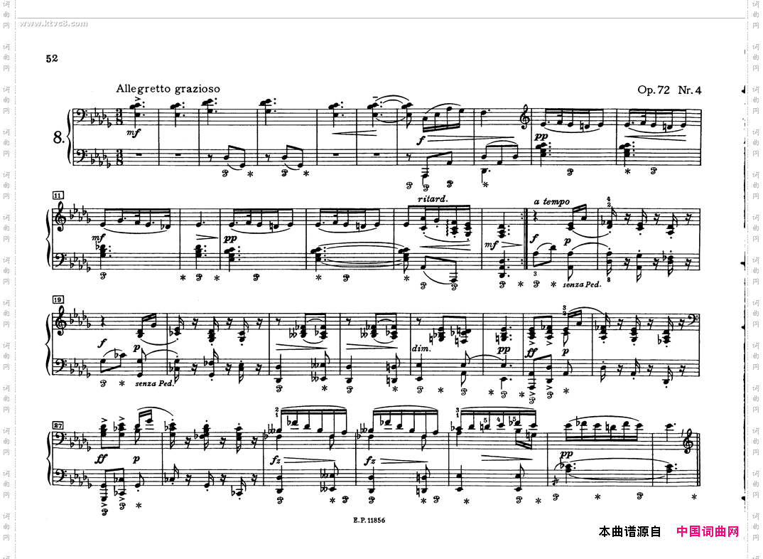 德沃夏克钢琴二重奏曲集-斯拉夫舞曲