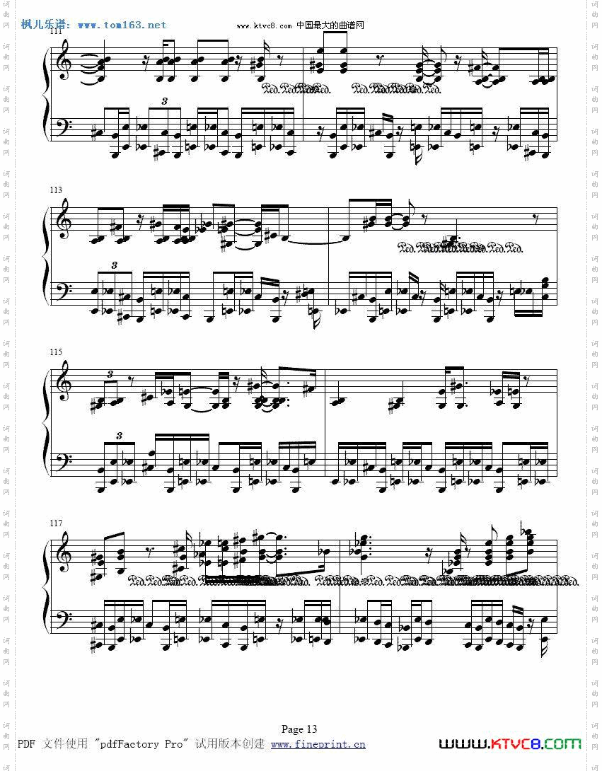 波兰圆舞曲肖邦曲钢琴谱二