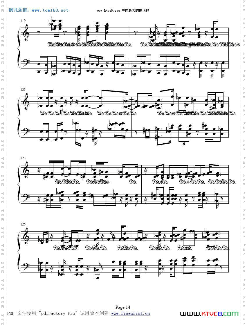 波兰圆舞曲肖邦曲钢琴谱二