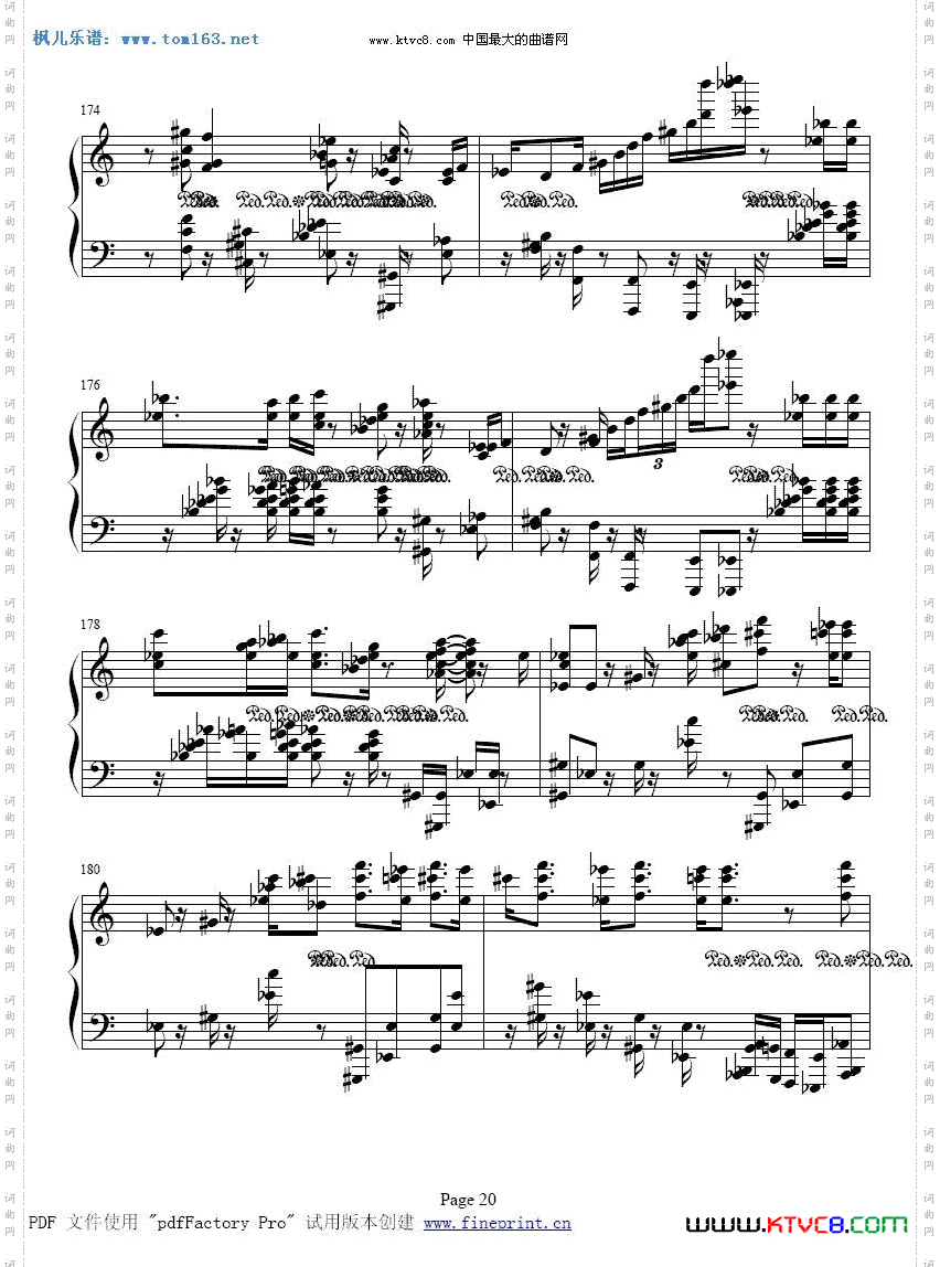 波兰圆舞曲肖邦曲钢琴谱二