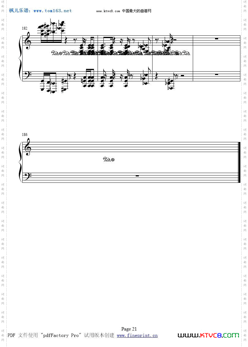 波兰圆舞曲肖邦曲钢琴谱二