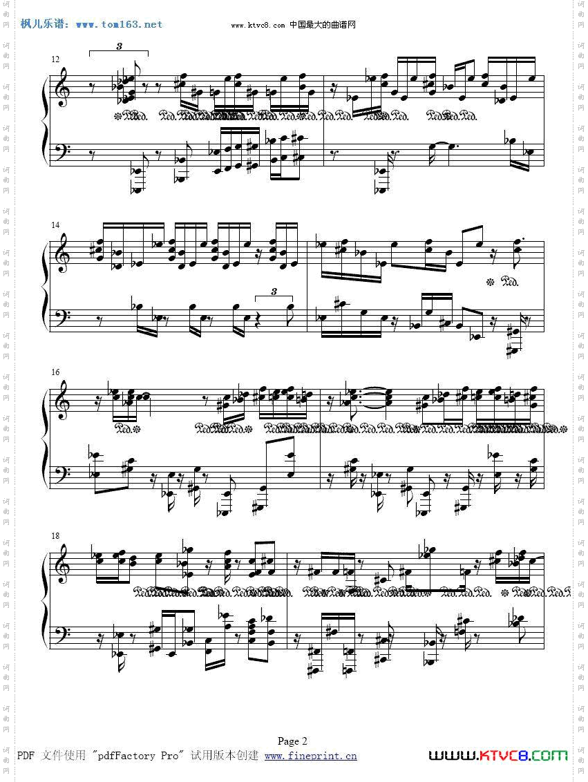 波兰圆舞曲肖邦曲钢琴谱一