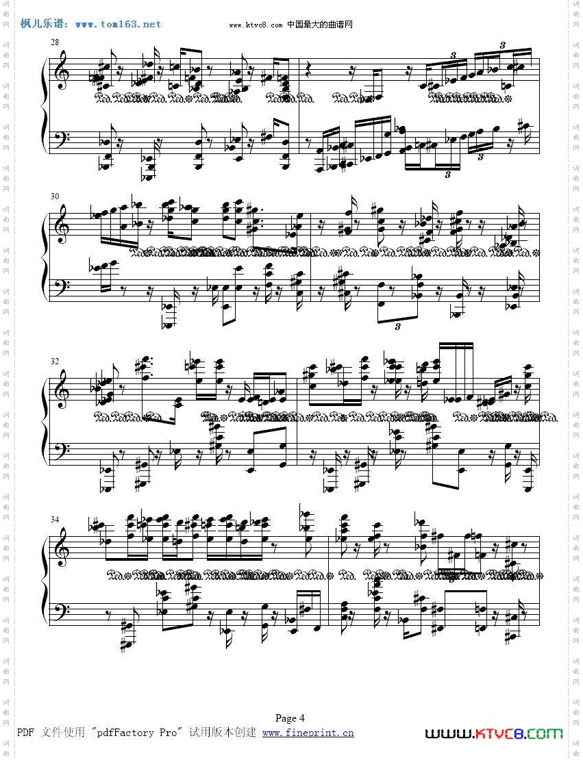 波兰圆舞曲肖邦曲钢琴谱一