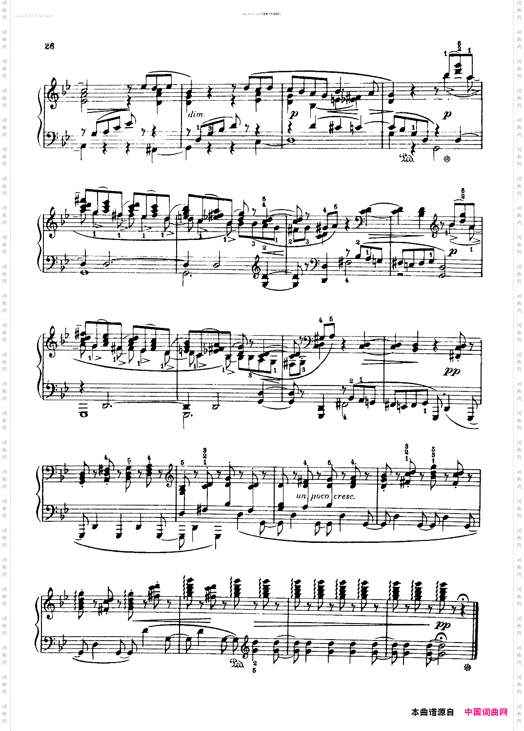 六月-船歌柴可夫斯基作品37四季