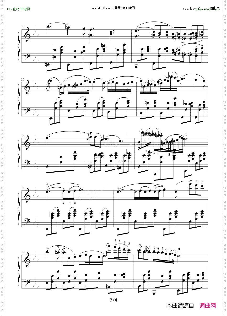 降E大调夜曲，Op.9,No.2肖邦第2号夜曲