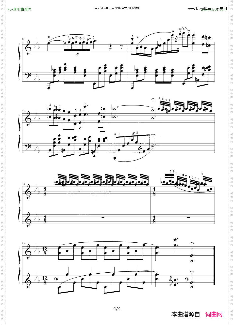降E大调夜曲，Op.9,No.2肖邦第2号夜曲