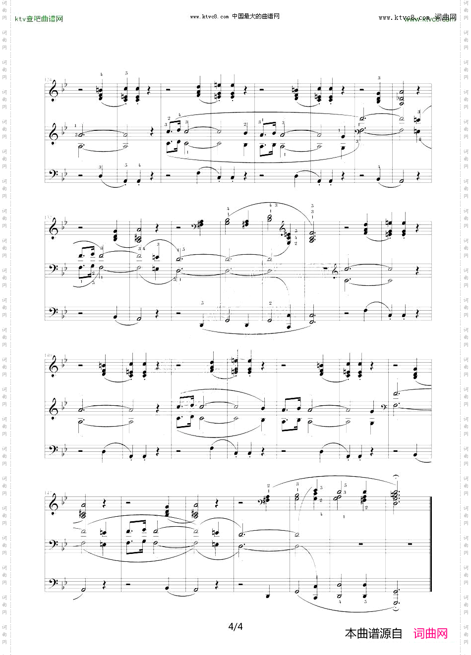 G小调夜曲，Op.15,No.3肖邦第6号夜曲