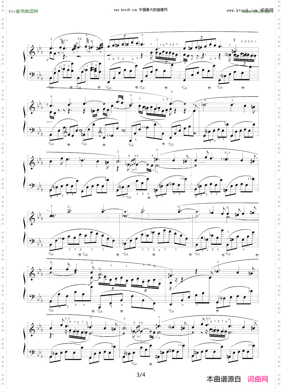降E大调夜曲，Op.55,No.2肖邦第16号夜曲