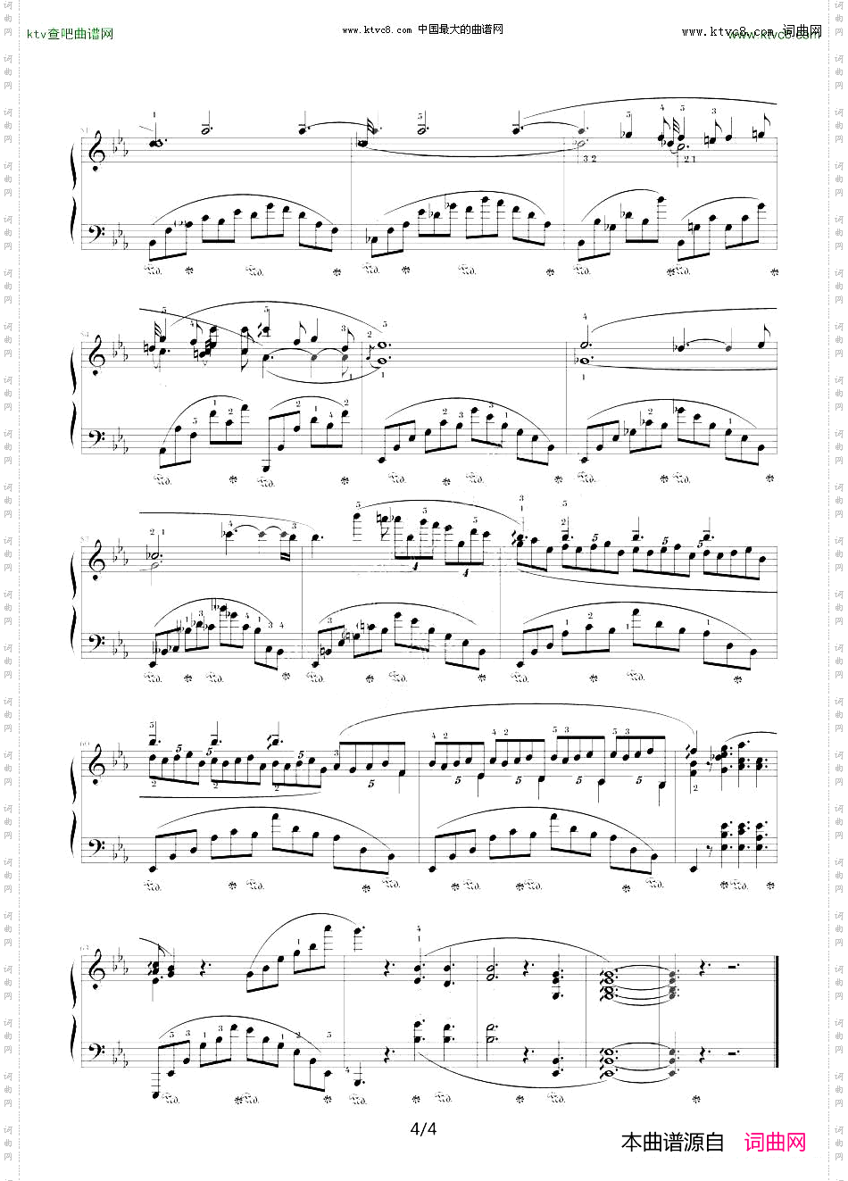 降E大调夜曲，Op.55,No.2肖邦第16号夜曲