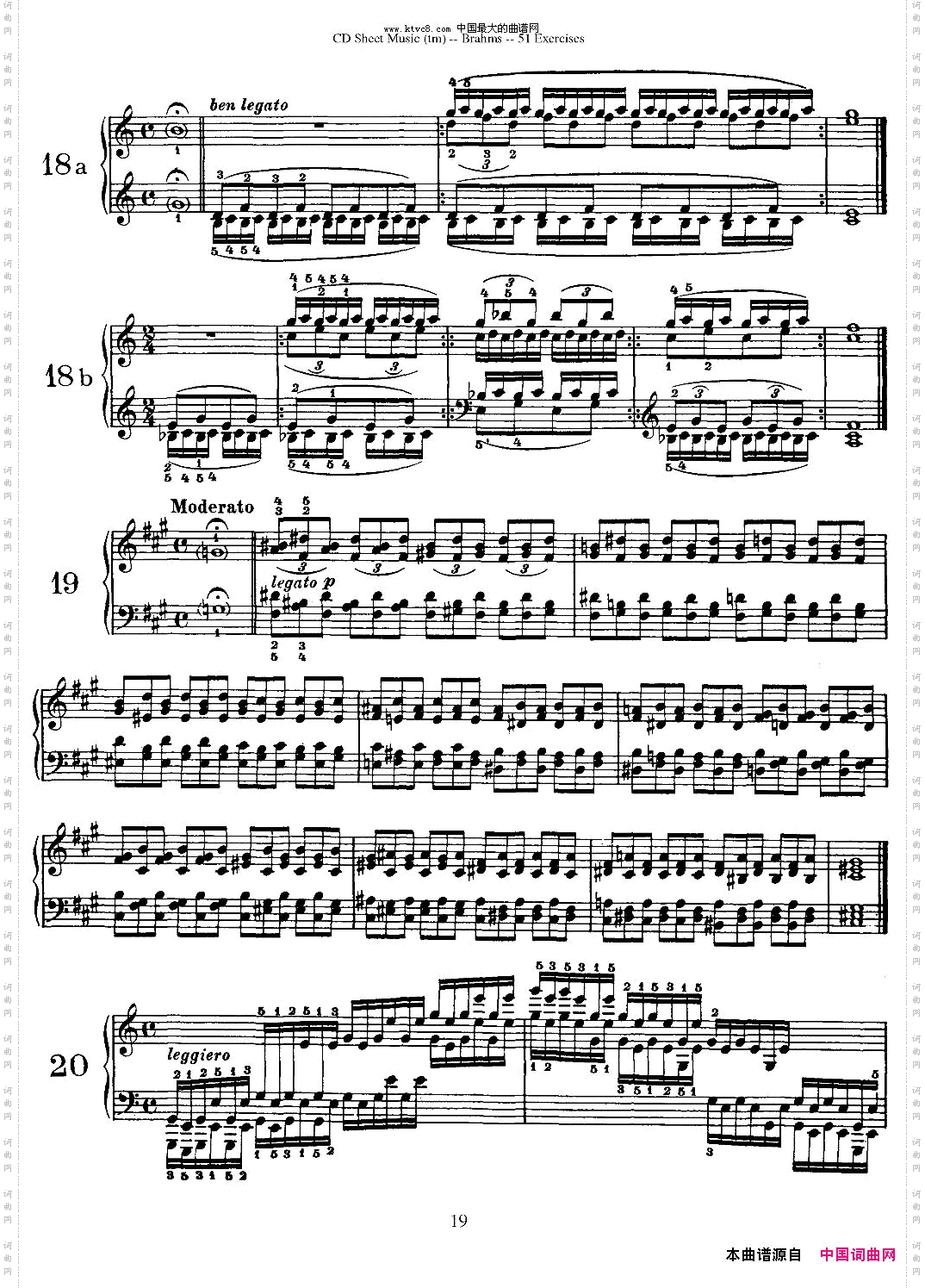 勃拉姆斯-51首练习曲13—24