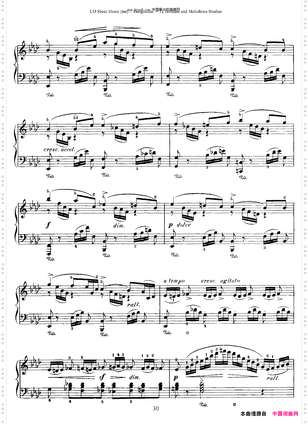 Burgmuller-12BrillianandMelodiousStudies11