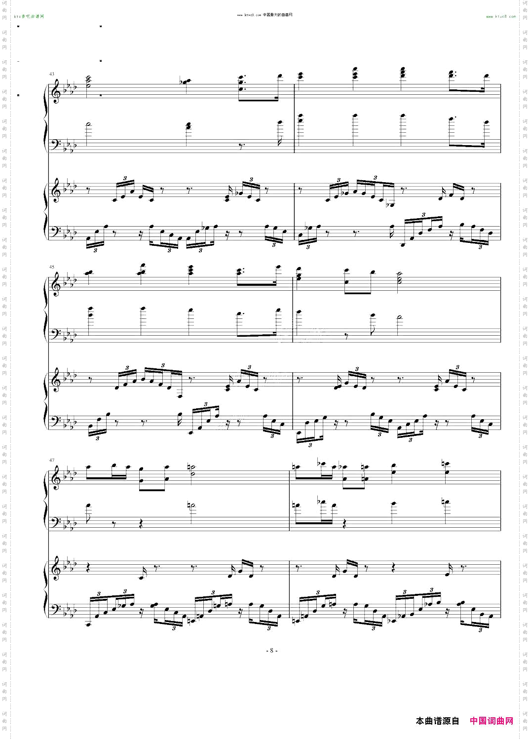 降A大调练习曲