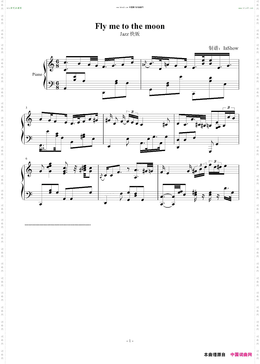 FlymetothemoonJazz快版