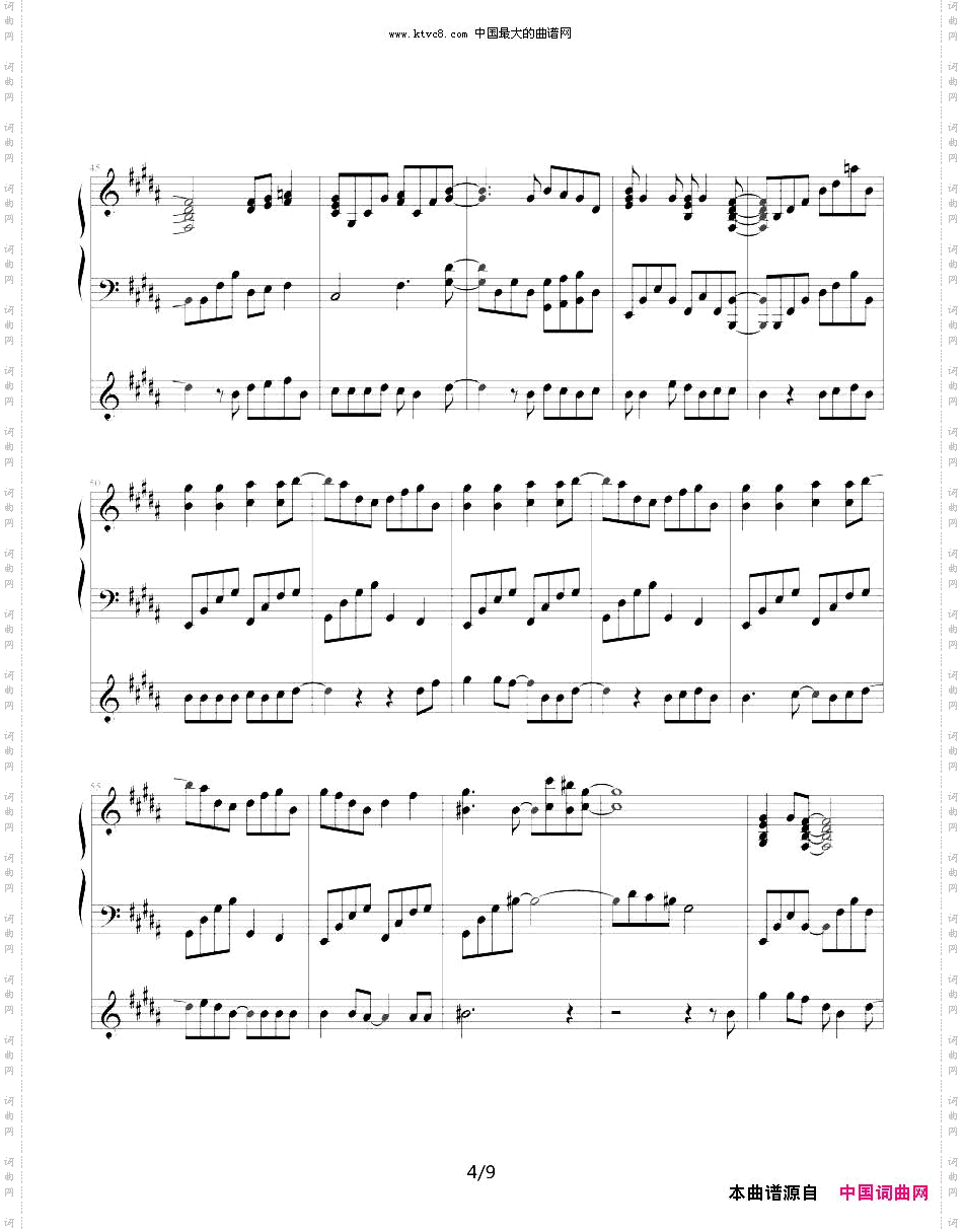 lifeislikeaboat生命如舟钢琴伴奏谱