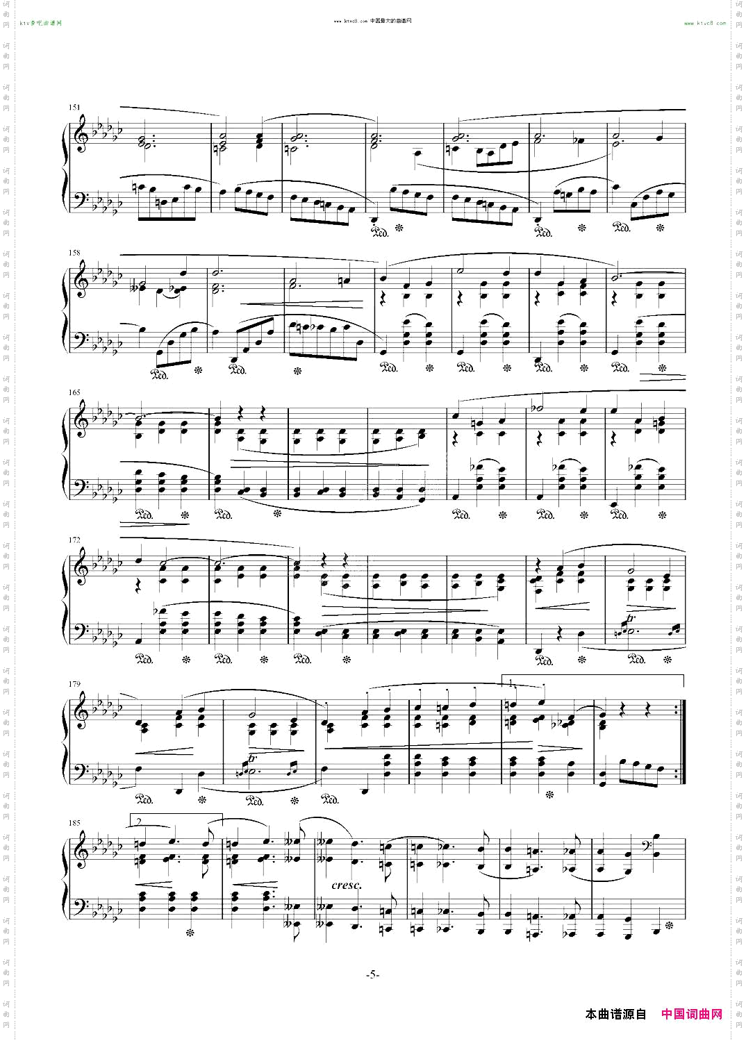 降b小调奏鸣曲——第二乐章