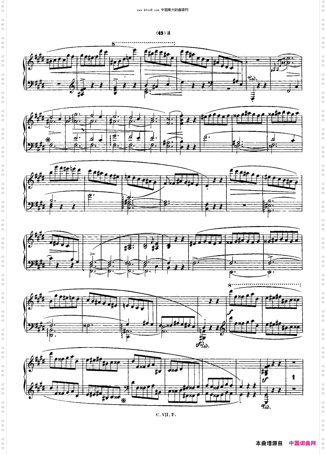 肖邦钢琴谐谑曲ChopinScherzoNo.4E大调，Op.54