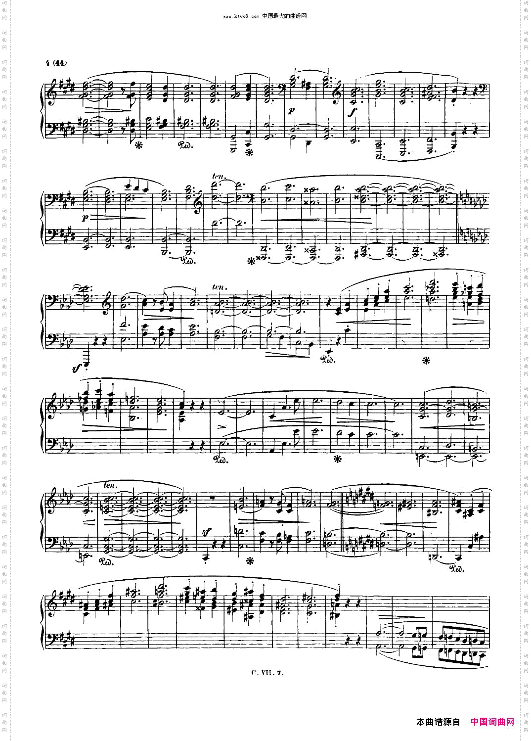 肖邦钢琴谐谑曲ChopinScherzoNo.4E大调，Op.54