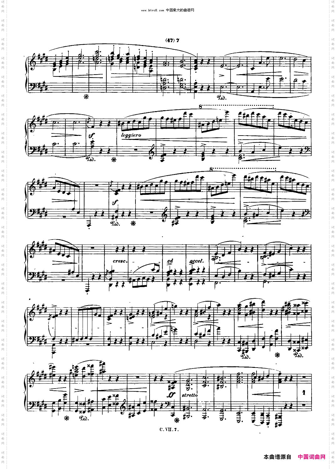 肖邦钢琴谐谑曲ChopinScherzoNo.4E大调，Op.54