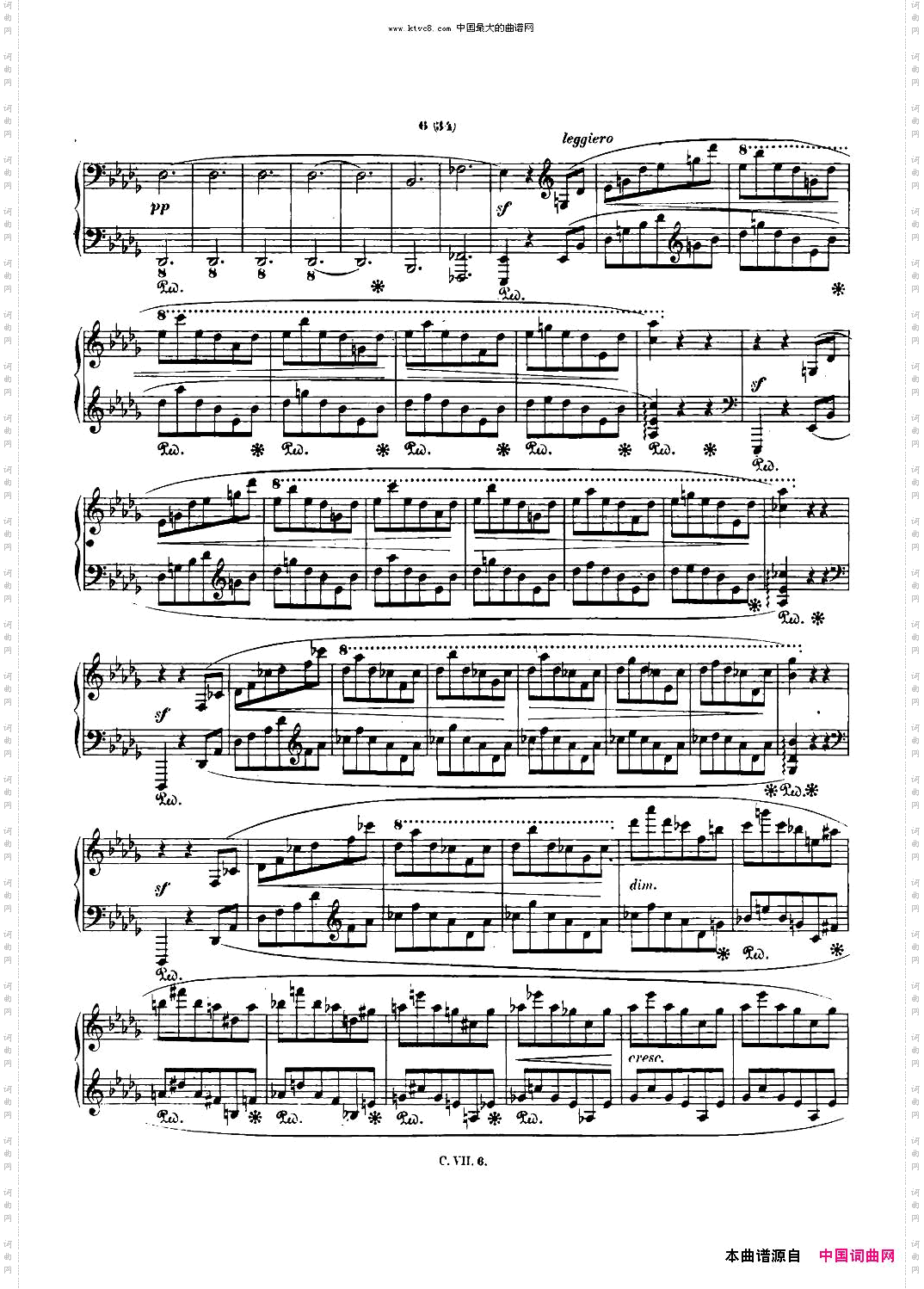 肖邦钢琴谐谑曲ChopinScherzoNo.3升c小调，Op.39