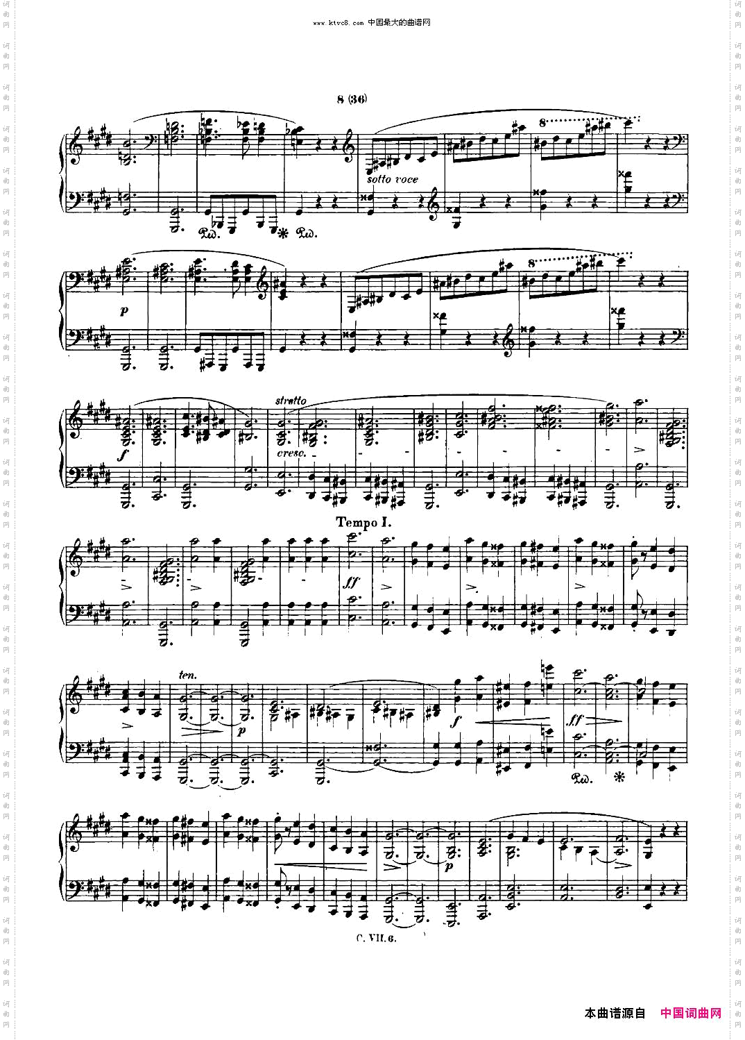 肖邦钢琴谐谑曲ChopinScherzoNo.3升c小调，Op.39