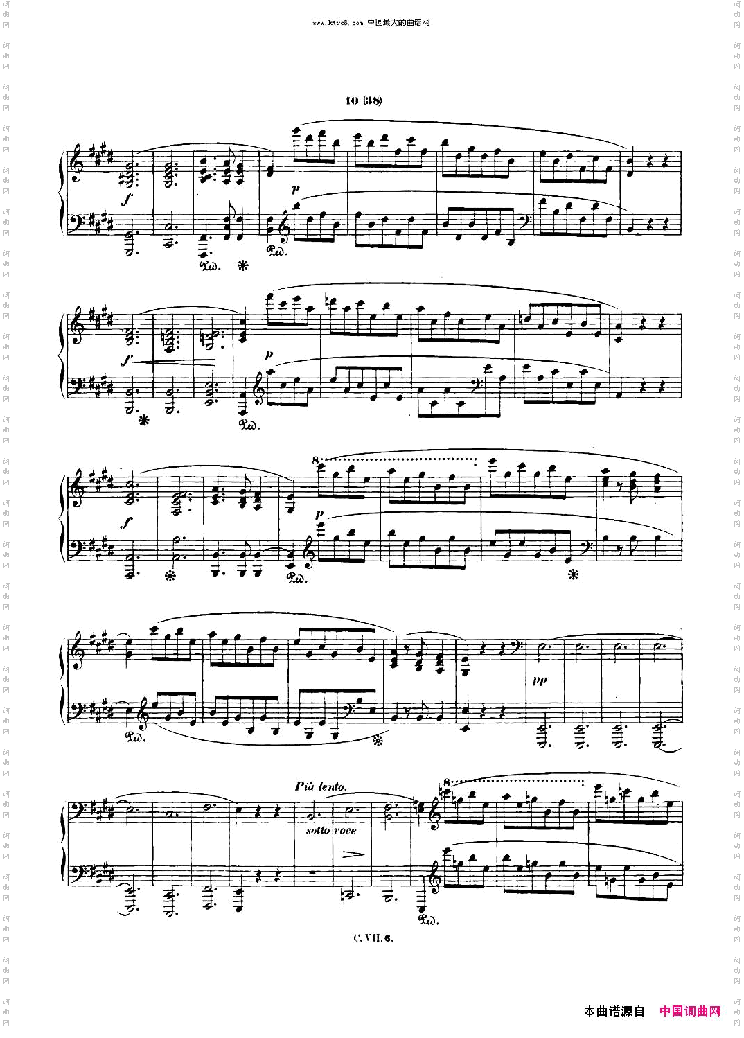 肖邦钢琴谐谑曲ChopinScherzoNo.3升c小调，Op.39