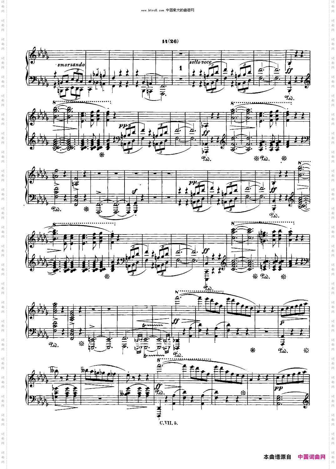 肖邦钢琴谐谑曲ChopinScherzoNo.2降b小调，Op.31