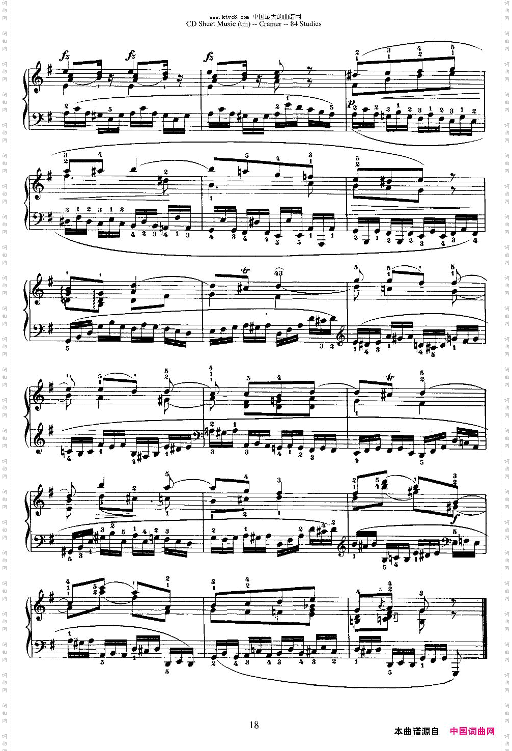 Cramer-84exercices6—10克拉莫84首钢琴练习曲