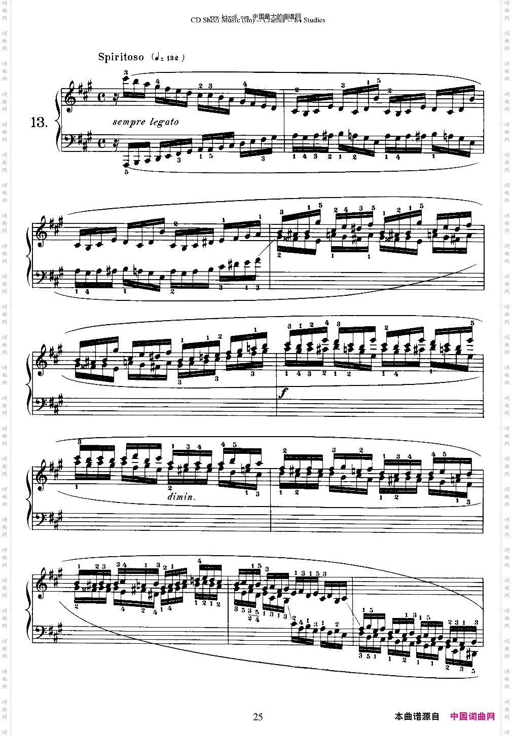 Cramer-84exercices11—15克拉莫84首钢琴练习曲