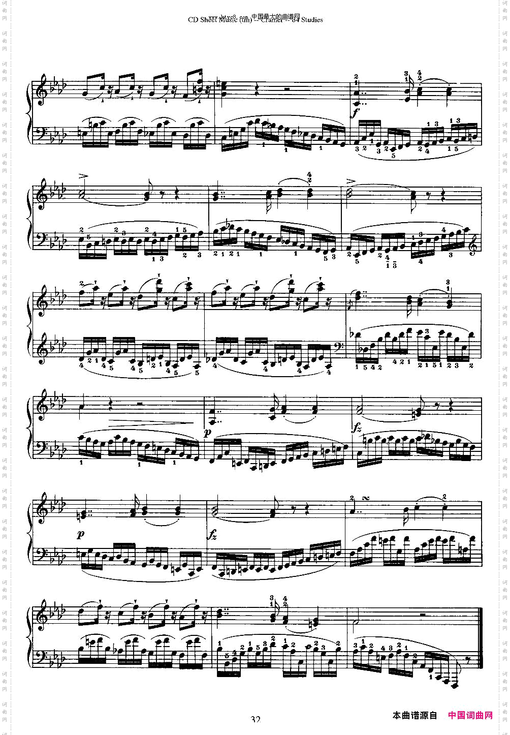 Cramer-84exercices16—20克拉莫84首钢琴练习曲